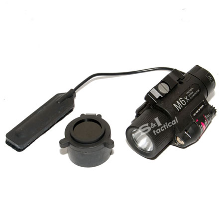 SureFire M6X BK Laser & Illuminator Flashlight with Led & Xenon